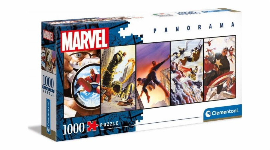 Puzzle 1000 dílků Panorama Marvel