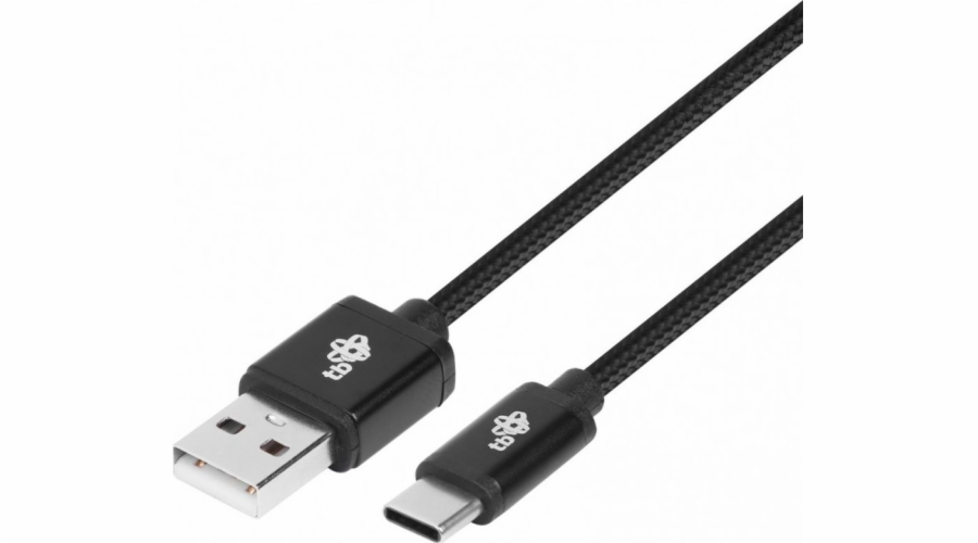 USB-USB C kabel 1,5m černý provázek