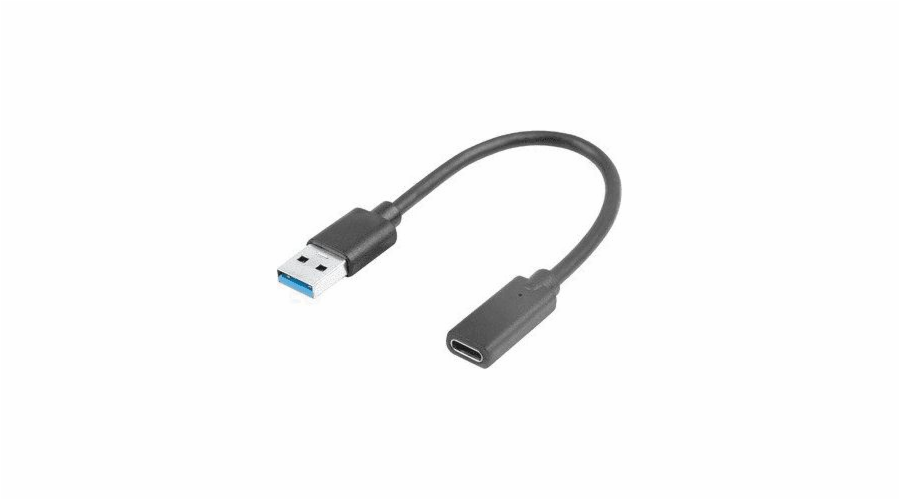Lanberg USB C (F) 3.1 USB kabel - USB-A (M) 0,15m černý
