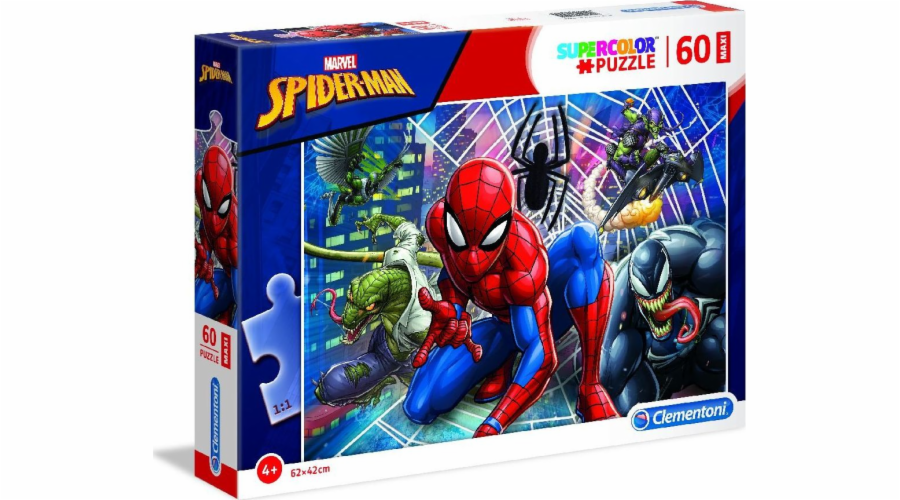 Puzzle 60 dílků Maxi Super Color - Spider-Man