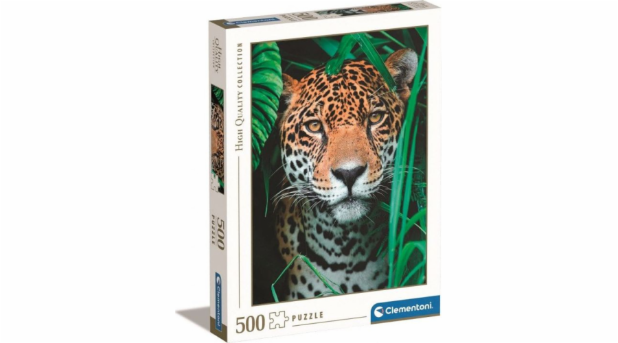 Puzzle 500 dílků vysoké kvality, Jaguar v džungli