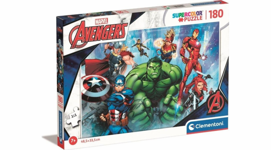 Puzzle 180 dílků Super Color The Avengers