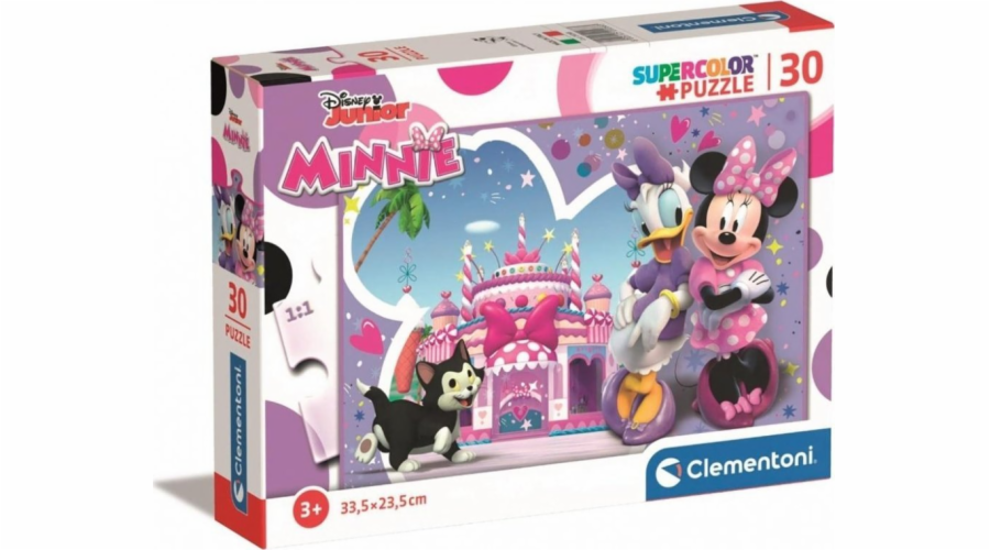 Puzzle 30 dílků Super Color, Minnie