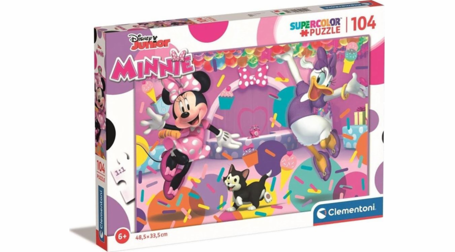 Puzzle 104 dílků Super Color Minnie