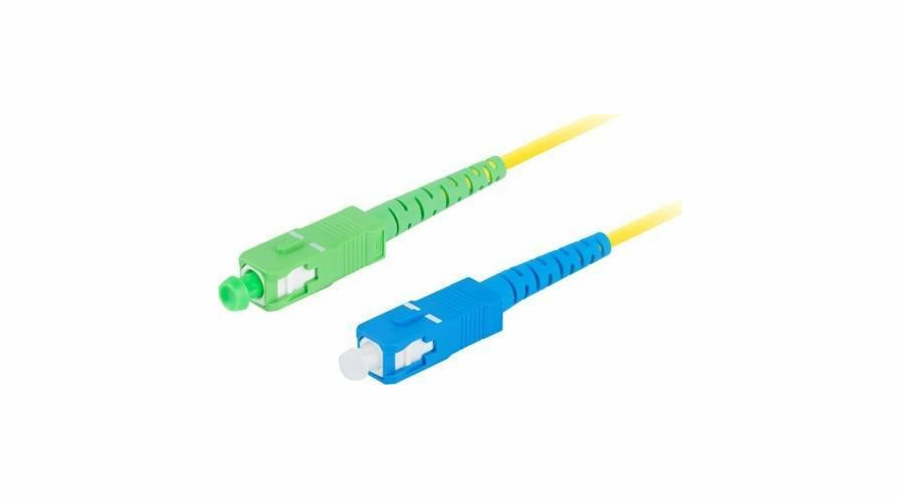 Propojovací kabel z optických vláken Sm Sc / Apc-Sc / Upc Simplex 3,0 mm 2M žlutý