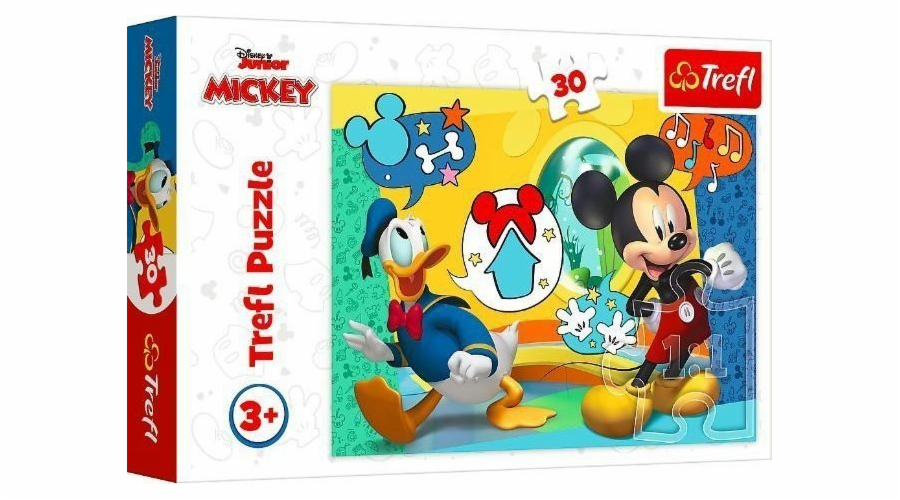 Puzzle 30 Mickey Mouse a veselý dům TREFL