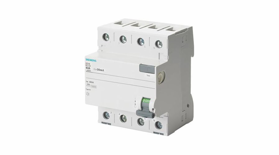 Siemens Proudový chránič 4P 25A 0,03A typ AC (5SV4342-0KL)
