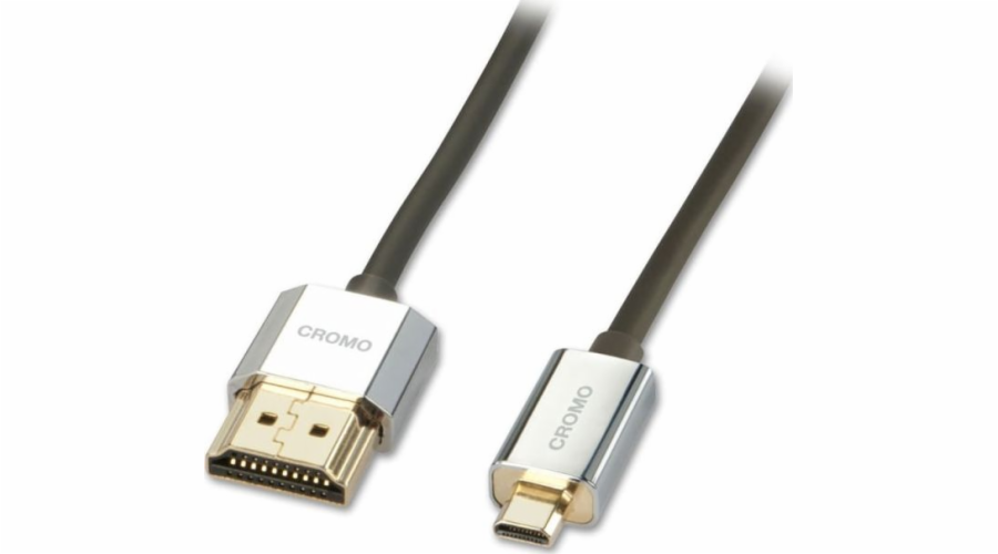 Lindy HDMI Micro - HDMI kabel 4,5m stříbrný (41679)