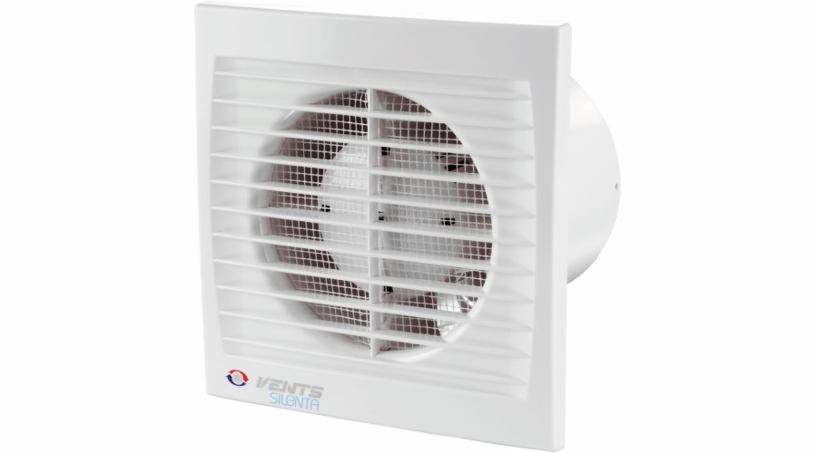 Ventilační otvory Axiální ventilátor fi 125 9,3W 31dB časový spínač bílý (125SILENTA-STHL)