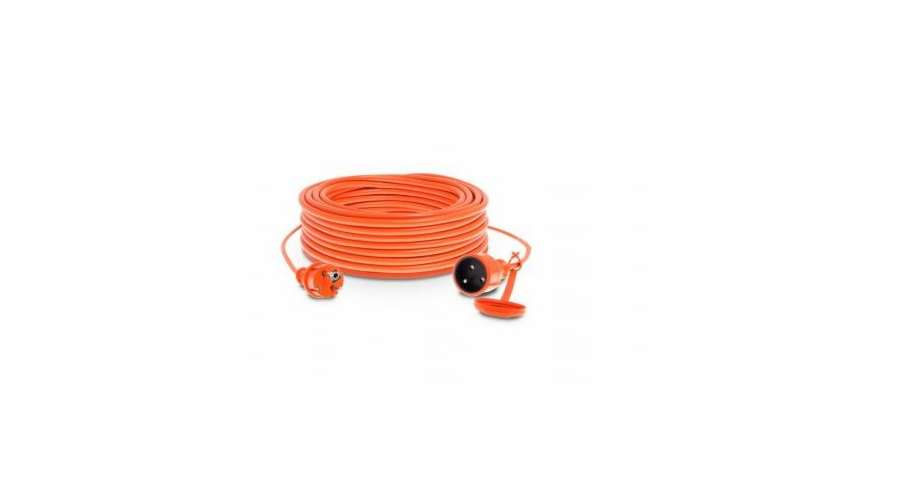 KEL Garden prodlužovací kabel 1-zásuvka w/u 30m 10A IP44 oranžová (W-96973)