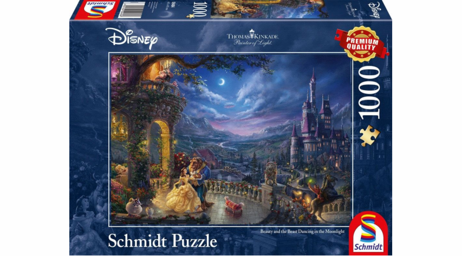 Puzzle Thomas Kinkade: Disney Die Schöne und das Biest