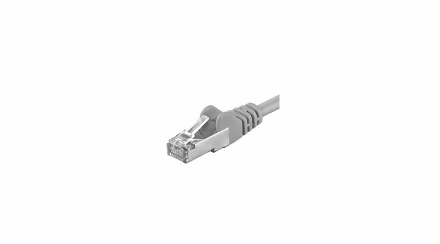Patch kabel FTP cat 5e, 15m - šedý