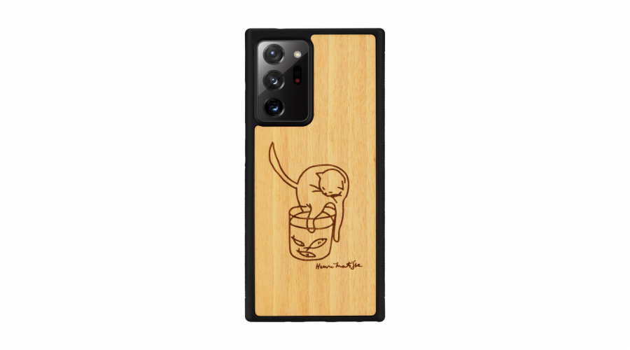 MAN&WOOD case for Galaxy Note 20 Ultra cat with fish