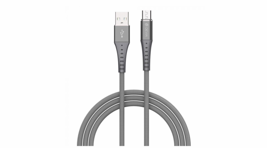 Devia Braid Series Cable (2.1A Android) 1M silvery