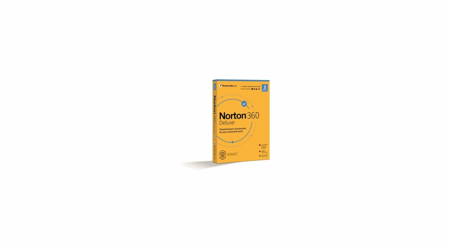 NORTON 360 DELUXE 25GB +VPN 1 uživatel pro 3 zařízení na 1 rok BOX