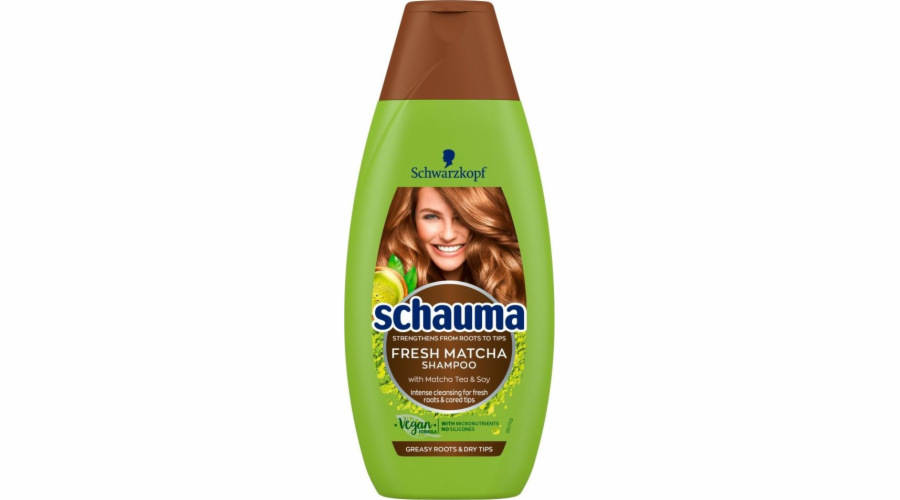 Schwarzkopf Fresh Matcha šampon pro mastné a suché vlasy 400 ml
