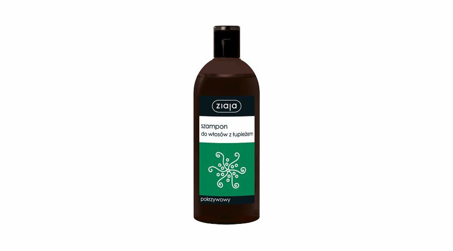 Šampon vlasového šamponu ziaja s 500 ml kopřivy lupiny