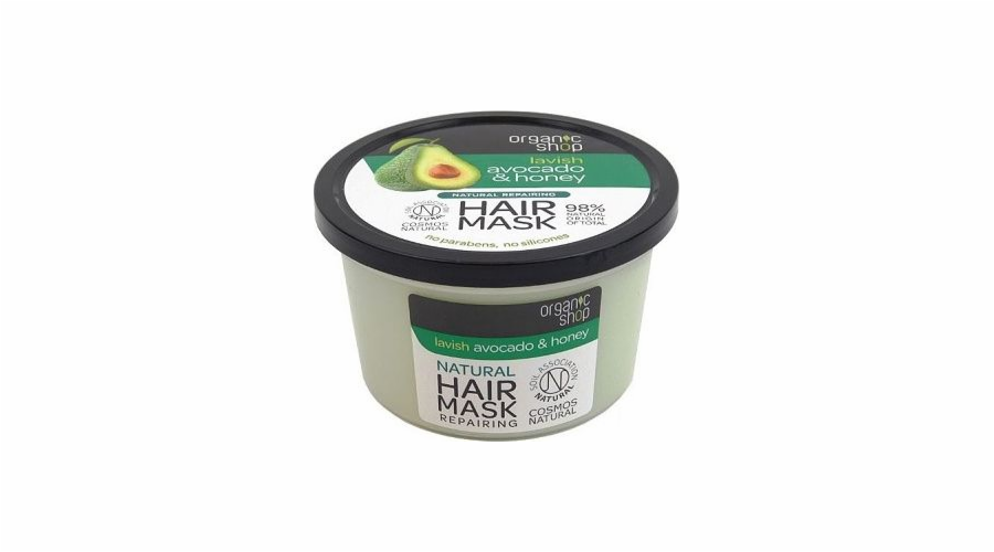 Organic Shop Hair Mask Revitalizací Avocado & Honey Revocado Mask 250 ml