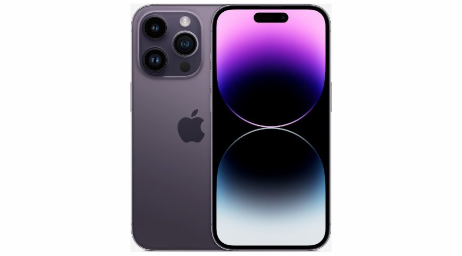 Apple iPhone 14 Pro 256GB Deep Purple Smartphone (MQ1F3)