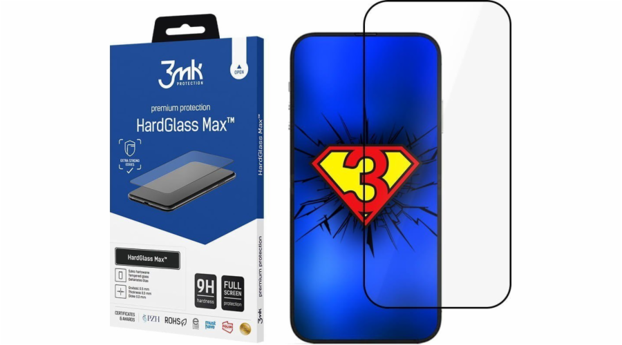 3MK PARARDGLASE Max Apple iPhone 14 Plus Black Glass