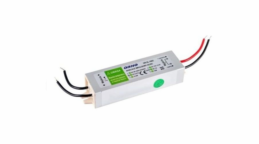 Orno napájení pro osvětlení LED 90-265V AC/12V DC 12W IP67 (OR-ZL-1602)