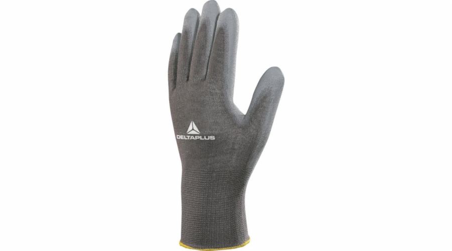 Delta Plus polyesterové rukavice, potažené PU, velikost 8 šedá (VE702PG08)