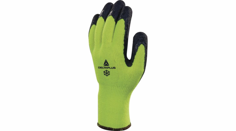 Delta plus rukavice pletené s latexovou skořápkou žluto-černou L (VV735JA09)