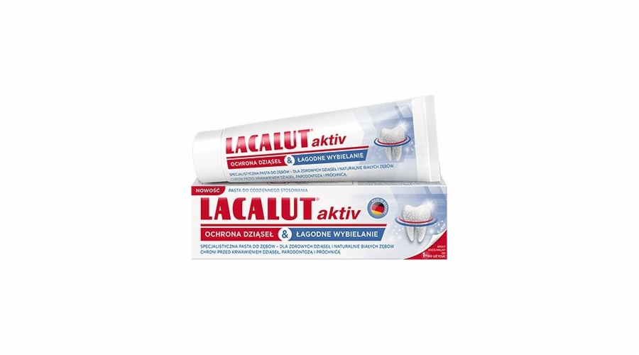 Lacalut zubní pasta Aktiv ochrana a mírné bělení 75 ml