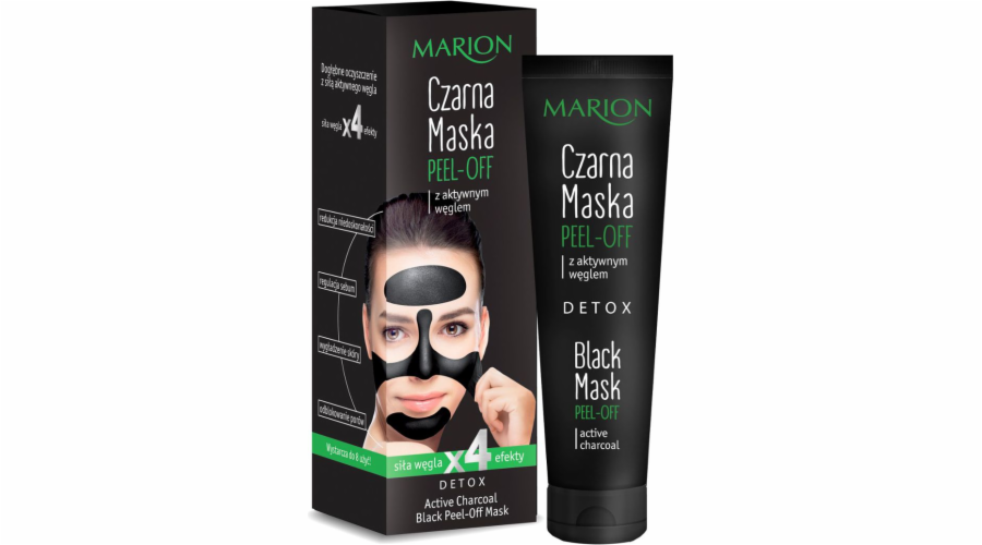 Marion Peel-off černá maska ??s aktivním uhlíkem 25g