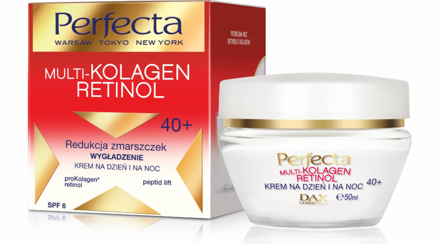 Perfecta Multi-Kolagen retinol 40+ krémové vyhlazení krému 50 ml