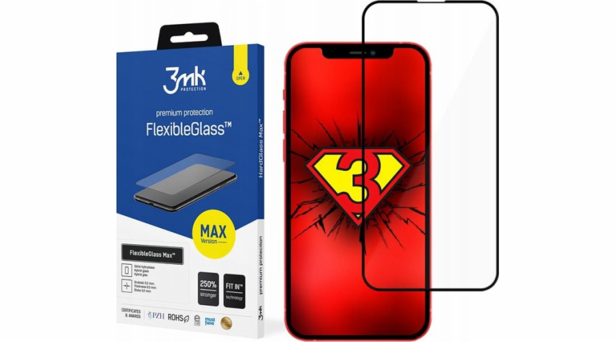 3MK Hybrid Glass 3MK Flexible Glass Max Apple iPhone 13/13 Pro Black