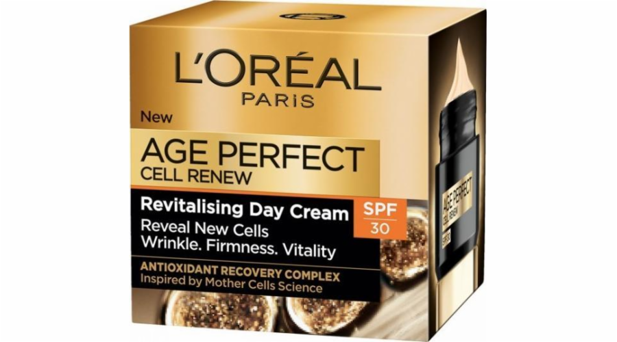 L Oreal Paris loreal_age Perfect Cell Renew Revitalization Day Cream Spf 30 Revitalizační anti -wrinkle krém pro 50ml