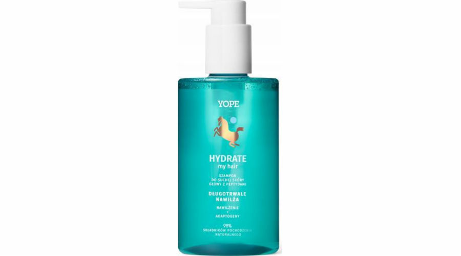 Yope yope hydrát můj vlasový šampon pro suchou pokožku hlavy peptidy 300 ml