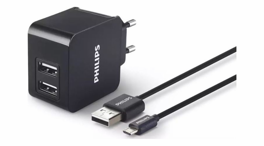 Philips Charger DLP2307U/12 2x USB-A 3,1 A (DLP2307U/12)