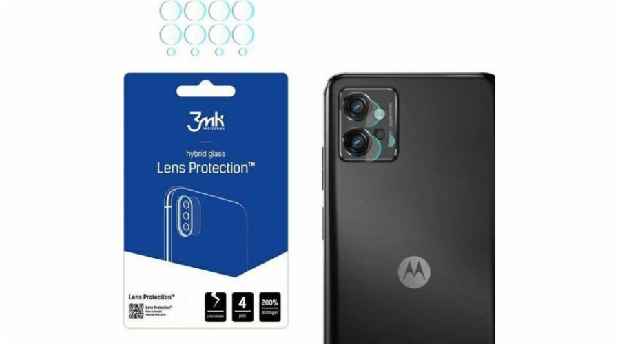 Hybridní sklo 3MK pro 3MK čočka chrání Motorola Moto G32 [4 pack] čočka