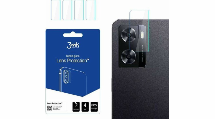 Hybridní sklo 3MK pro 3MK objektiv chrání OnePlus Nord N20 SE [4 Pack] čočka