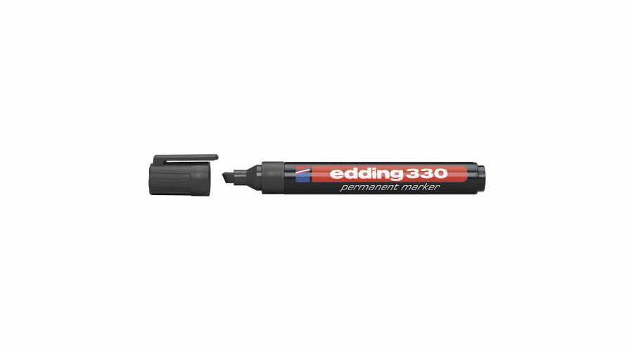 Edding Marker Permanent 330 Cut Tip Black (EG1004)