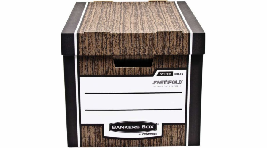 Fellowes Archivační kontejner Bankers Box Woodgrain hnědá (2ks)