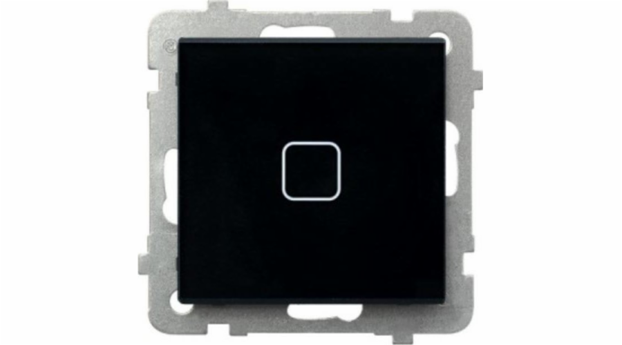 WIERB Ospel Sonata Touch ŁPD-1RS/m/32 dotykový spínač, jednopólový, pod omítku, s podsvícením, 10AX, 230V, černé sklo
