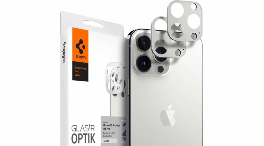 Spigen Tempered Glass pro Spigen Optik Campion Clopas Apple iPhone 13 Pro/13 Pro Max Silver [2 Pack]