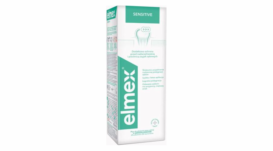 ELMEX citlivá plus tekutina chránící zubní kartáček 400 ml