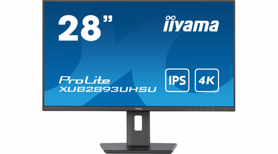 iiyama ProLite/XUB2893UHSU-B5/28"/IPS/4K UHD/60Hz/3ms/Black/3R