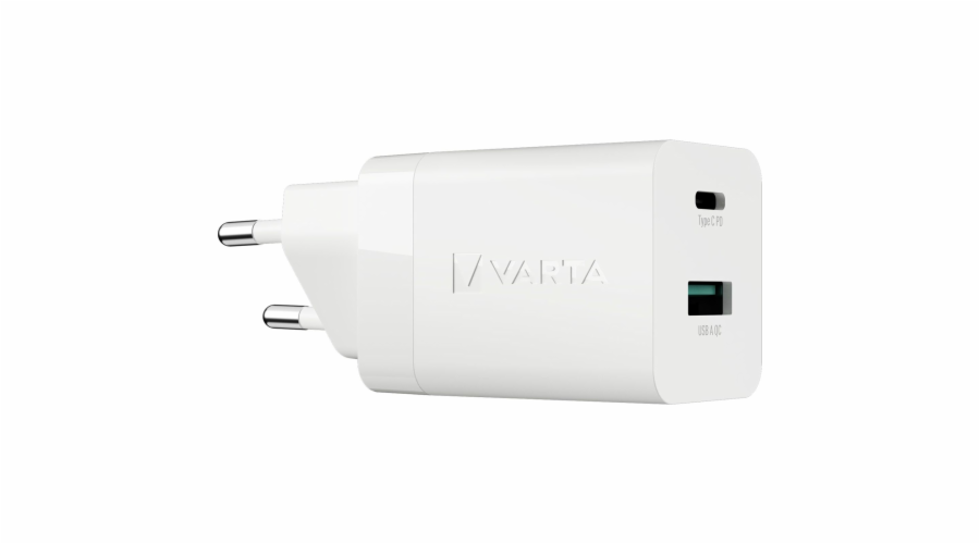 Varta Speed Charger 38W GaN PD USB-C 20W + USB-A 18W, white