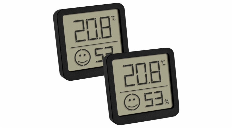 TFA 30.5053.01.02 2er Set black Digital Thermo Hygrometer
