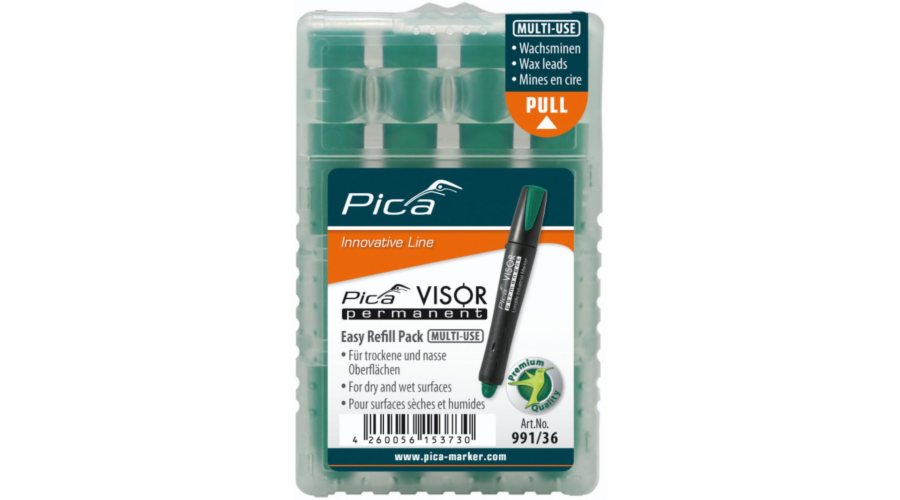 Pica VISOR permanent replacement refills green