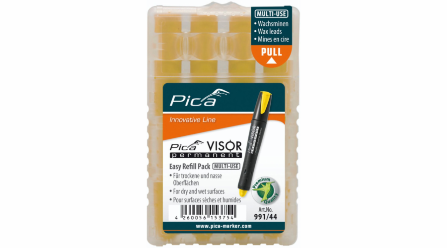Pica VISOR permanent replacement refills yellow