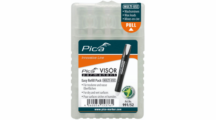 Pica VISOR permanent replacement refills white