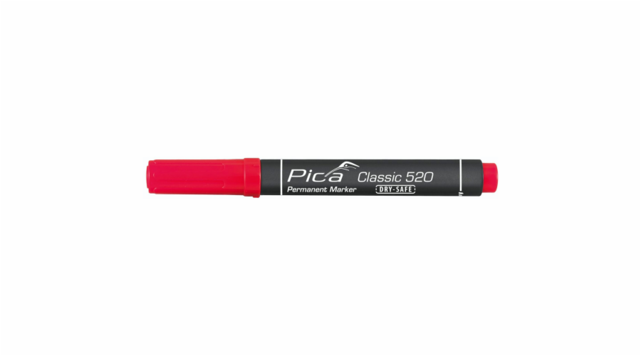 Pica Permanent Marker 1-4mm, Round Tip, red