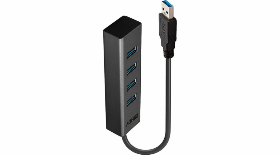 Lindy 4 Port USB 3.0 Hub, USB-Hub 43324