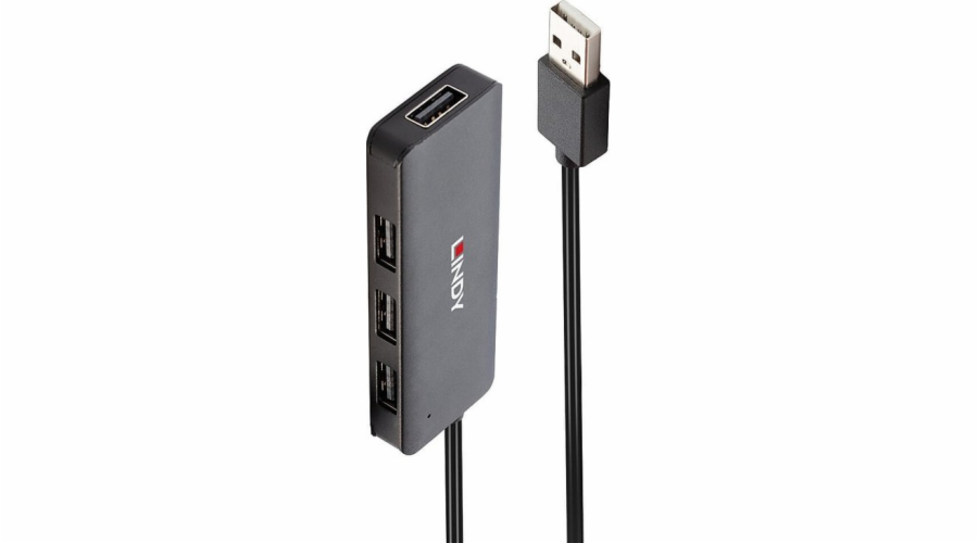 Lindy 4 Port USB 2.0 Hub, USB-Hub 42986